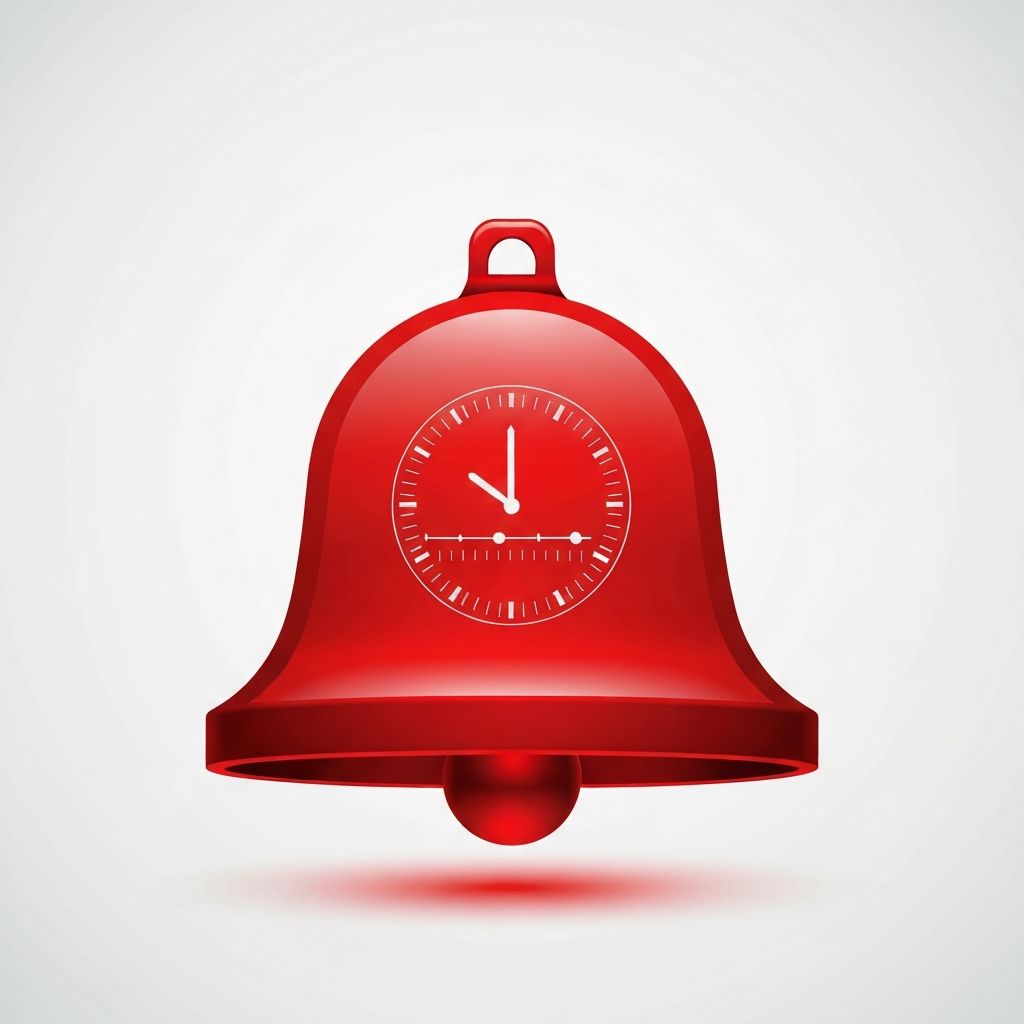 Notification bell showing urgent alerts for important mail